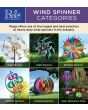 Regal Art & Gift Ribbon Flower Spinner Stake – Purple (10”)