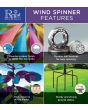 Regal Art & Gift Ribbon Flower Spinner Stake – Purple (10”)