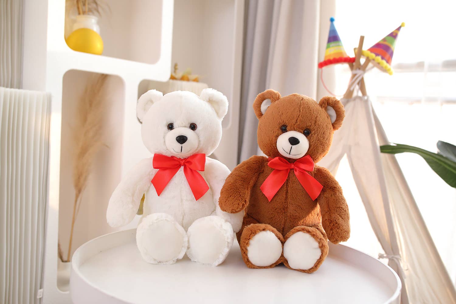White Fluffy Teddy Bear 15'