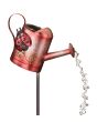 Metal Watering Can with Garden Bug Themes and LED Lights