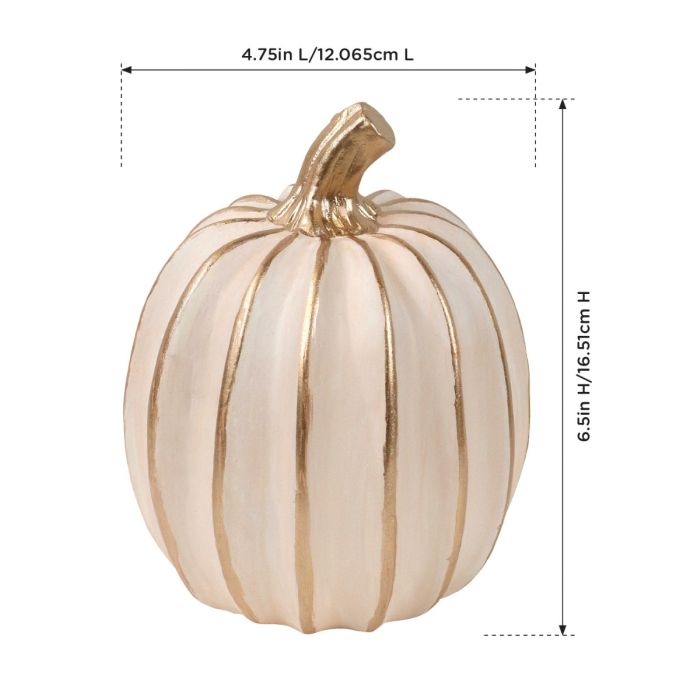 Regal Art & Gift Ribbed Pumpkin Decor Set/2
