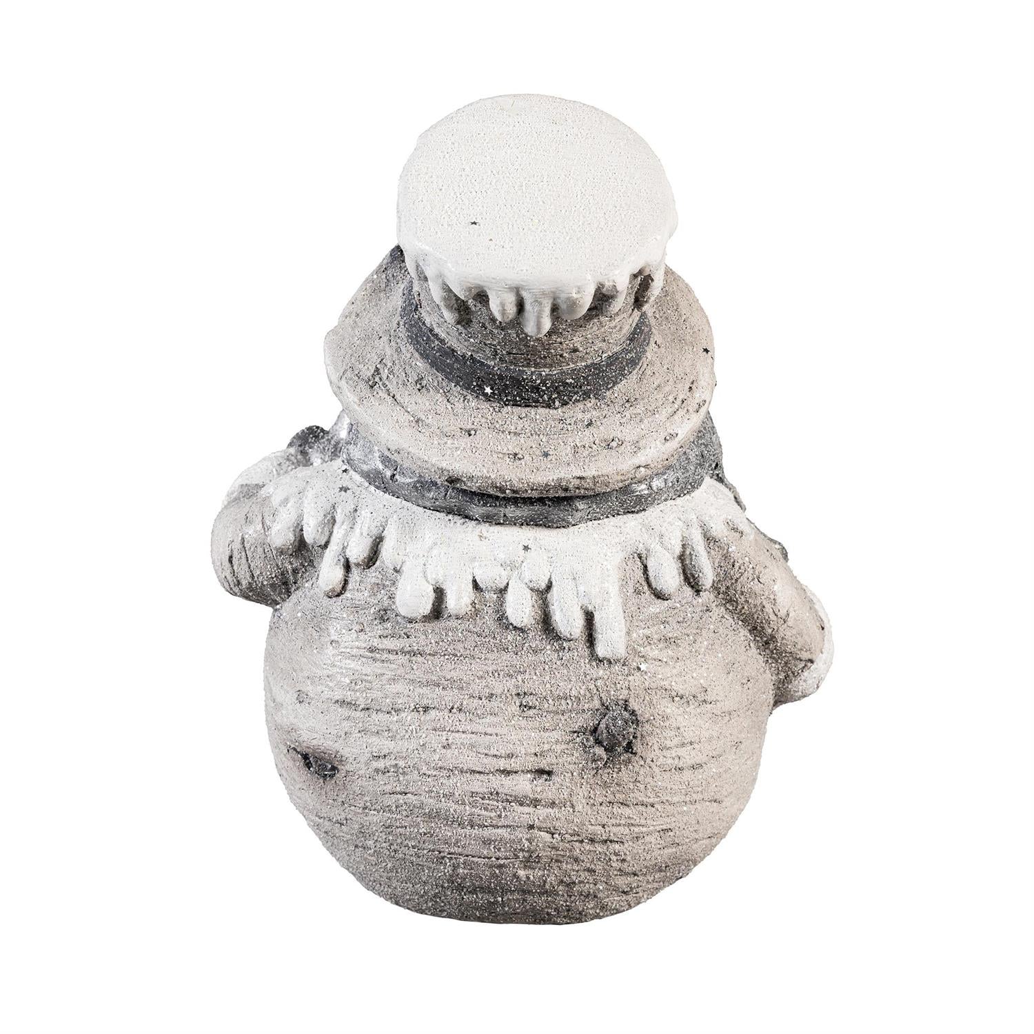 Season to Sparkle Garden Statue – LED Snowy Santa or Snowman (14")
