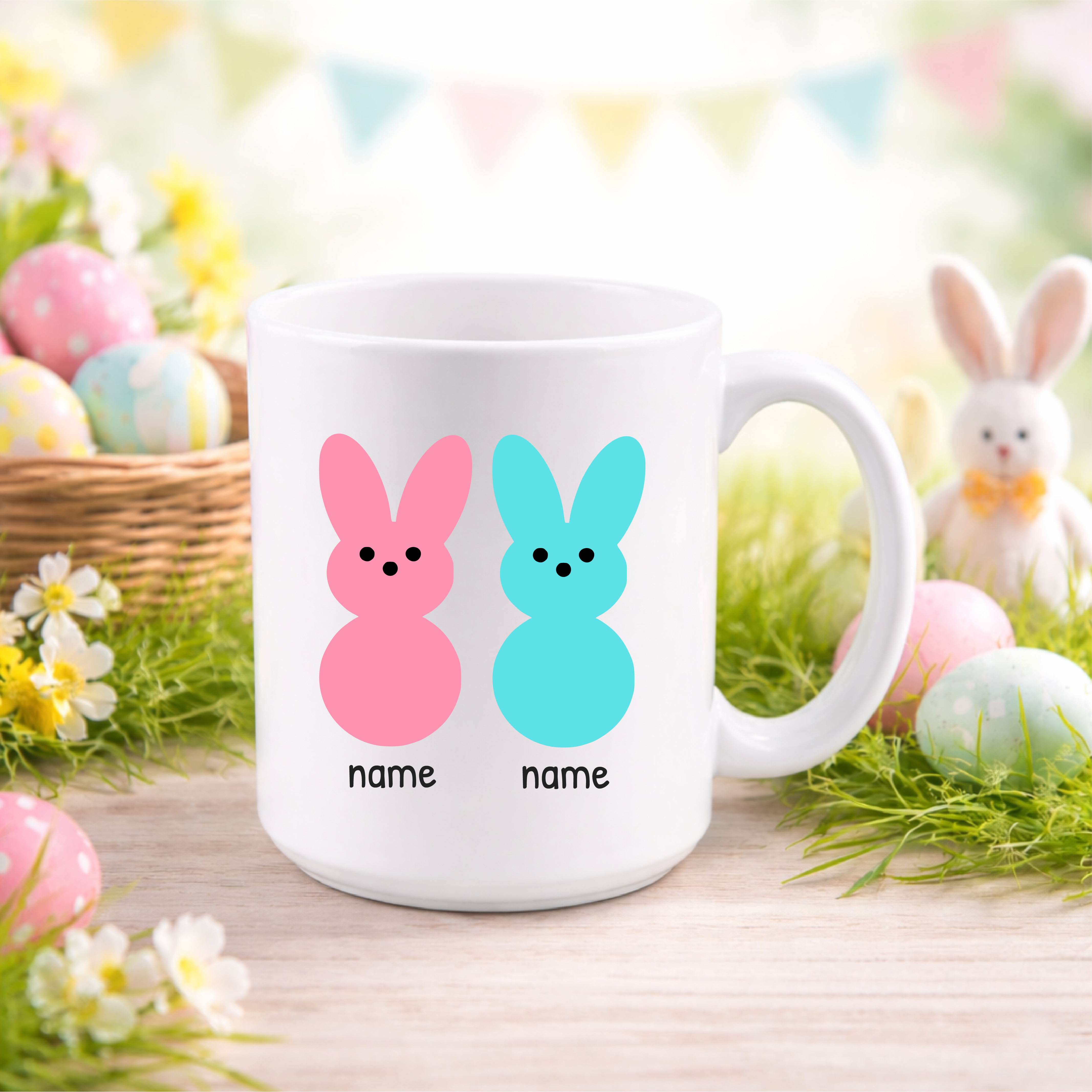 Personalized “My Peeps” 15 oz Easter Mug 🐰💛