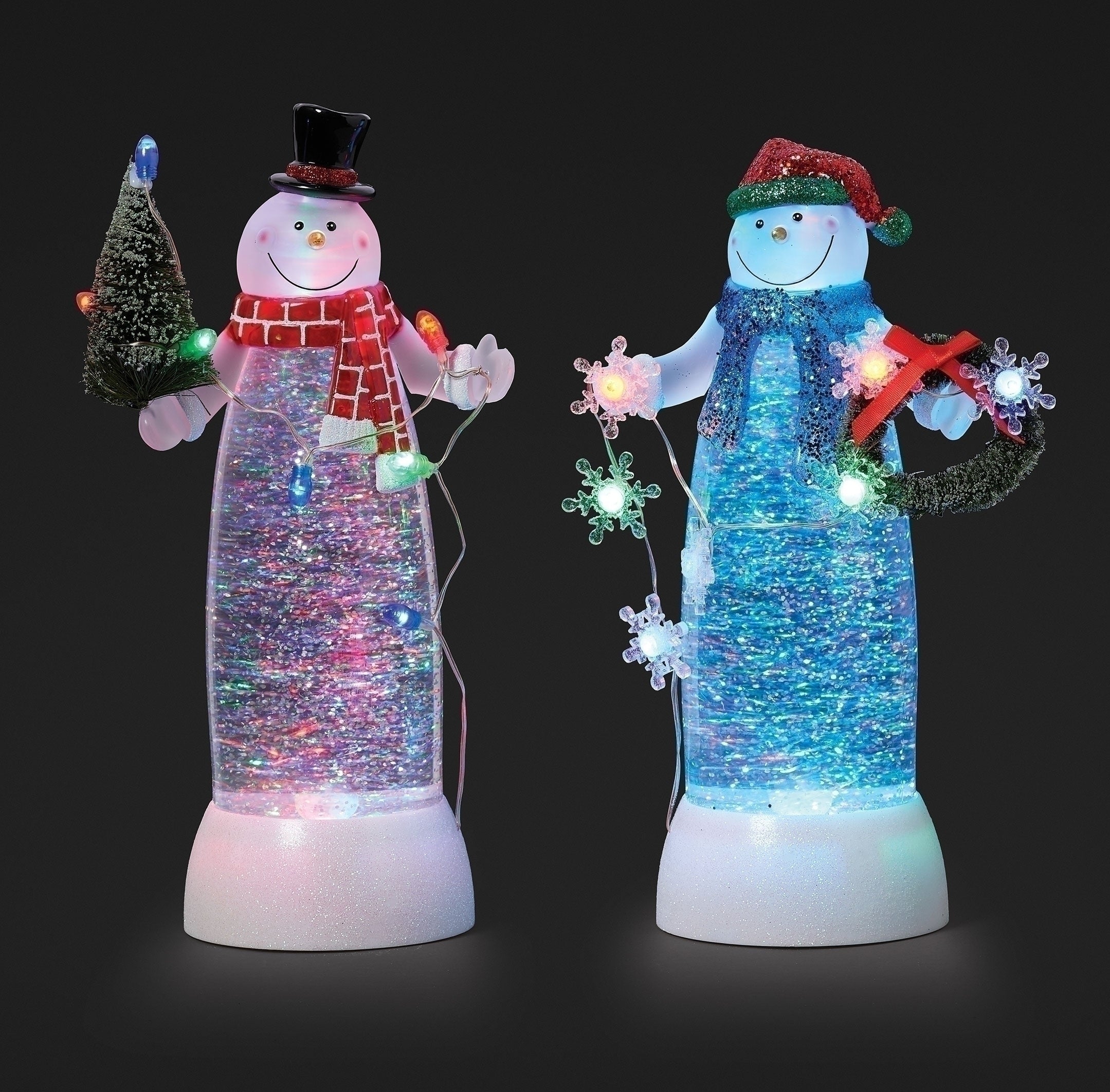 Roman Lighted Swirl Snowman – 2 Style Options: Tree or Wreath