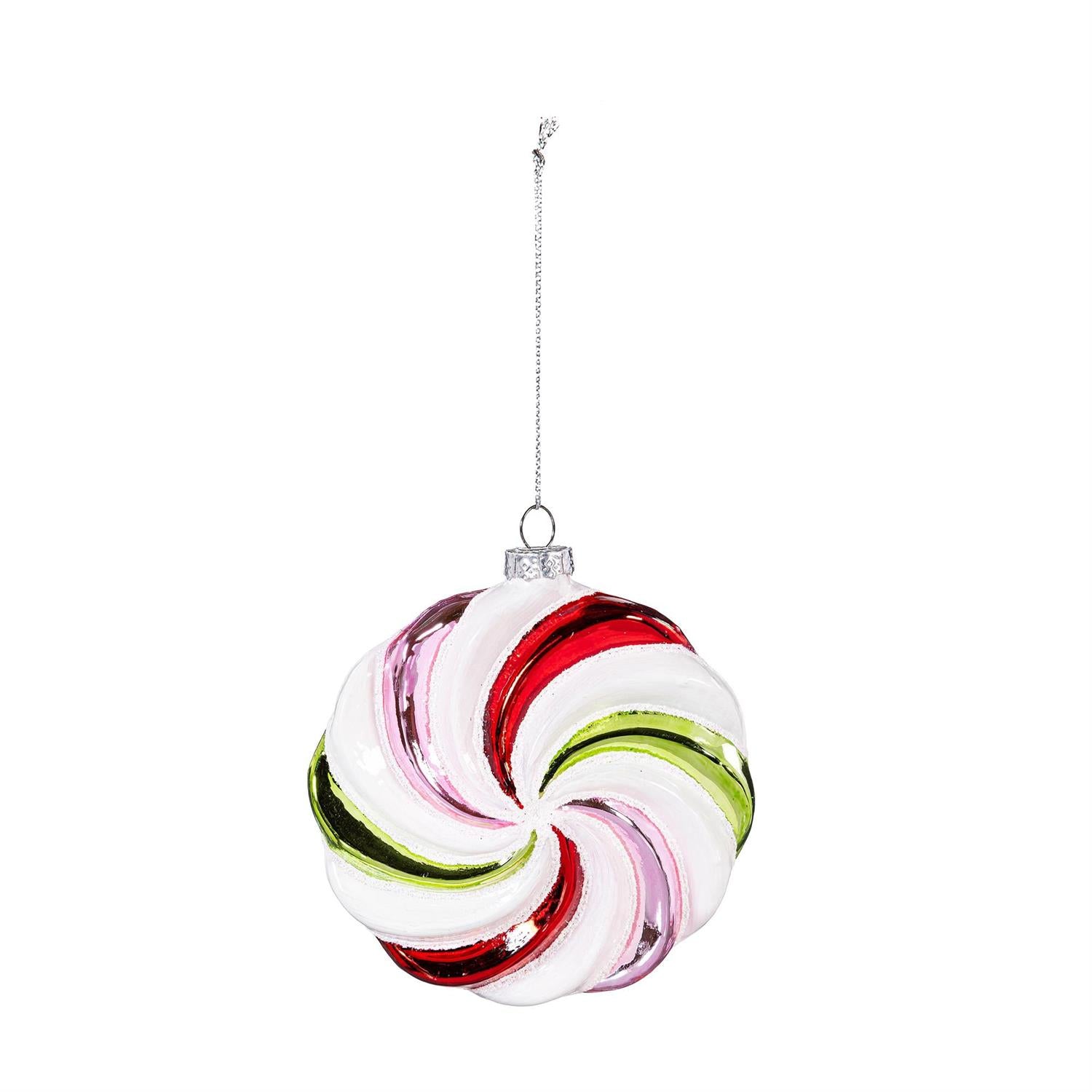 Baking Spirits Bright Peppermint Glass Ornament – 2 Styles