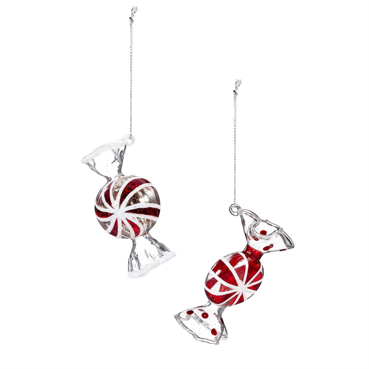 Baking Spirits Bright Peppermint Candy Glass Ornament – 2 Styles