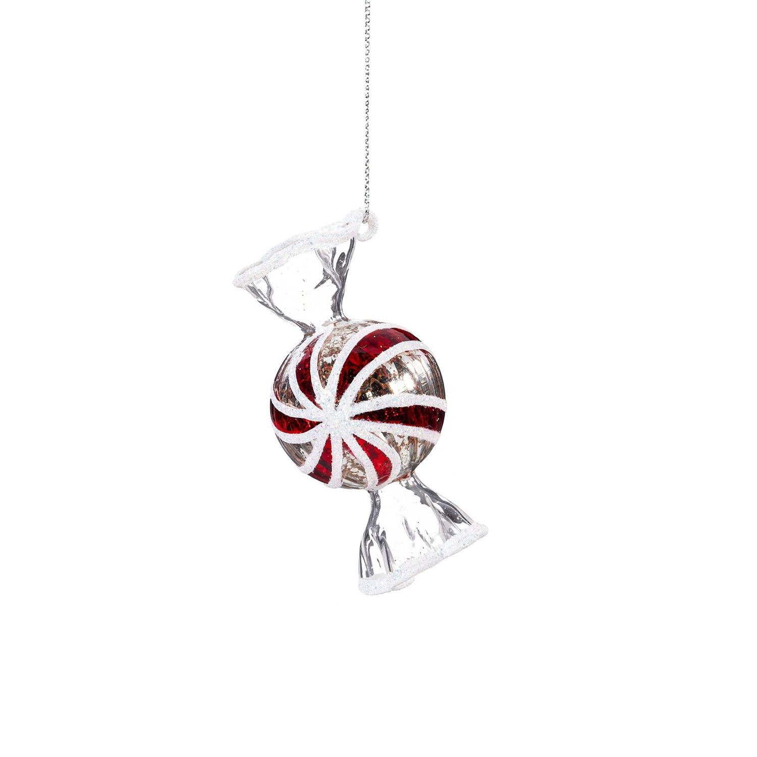 Baking Spirits Bright Peppermint Candy Glass Ornament – 2 Styles