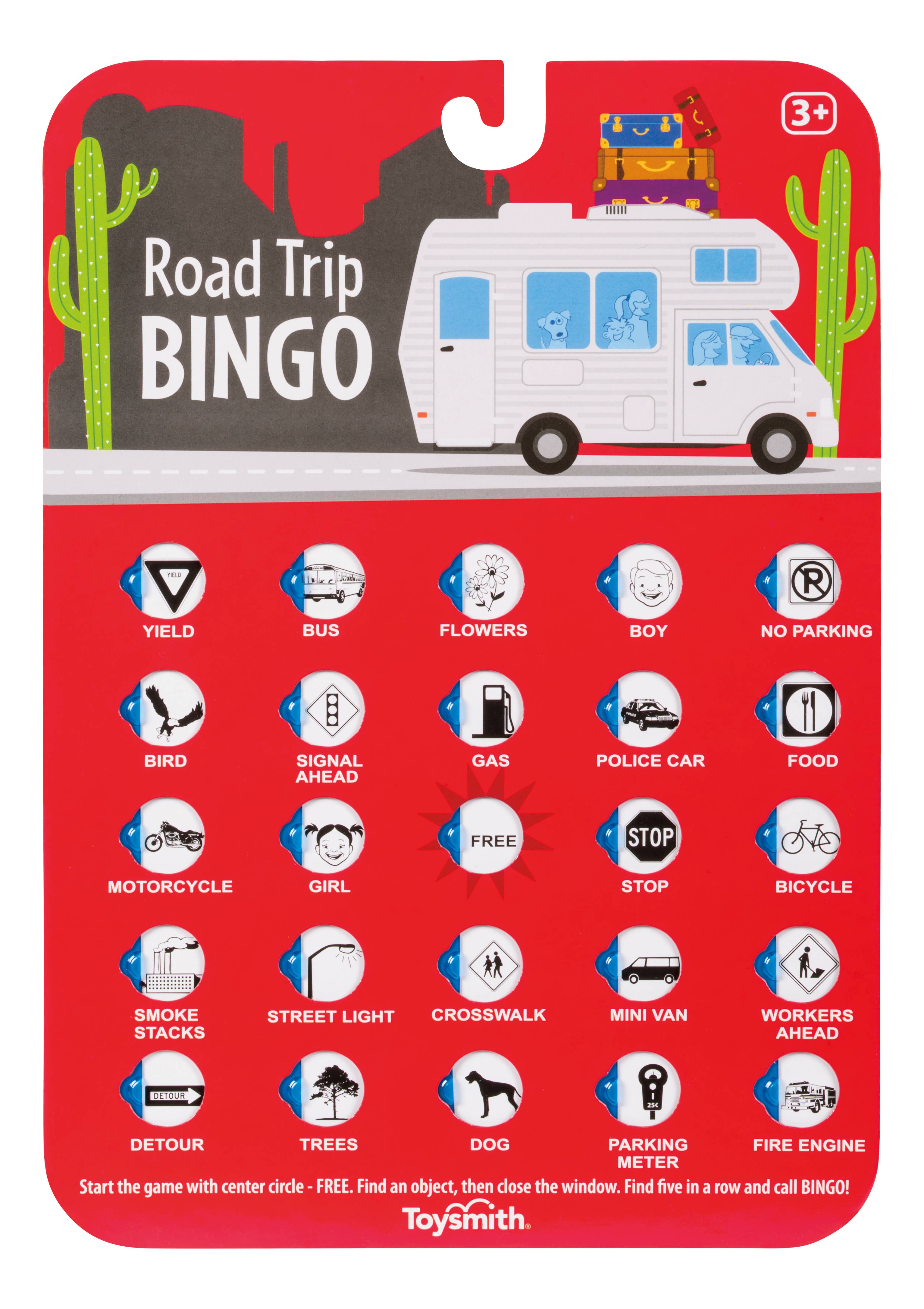 Road Trip Bingo, Travel Game