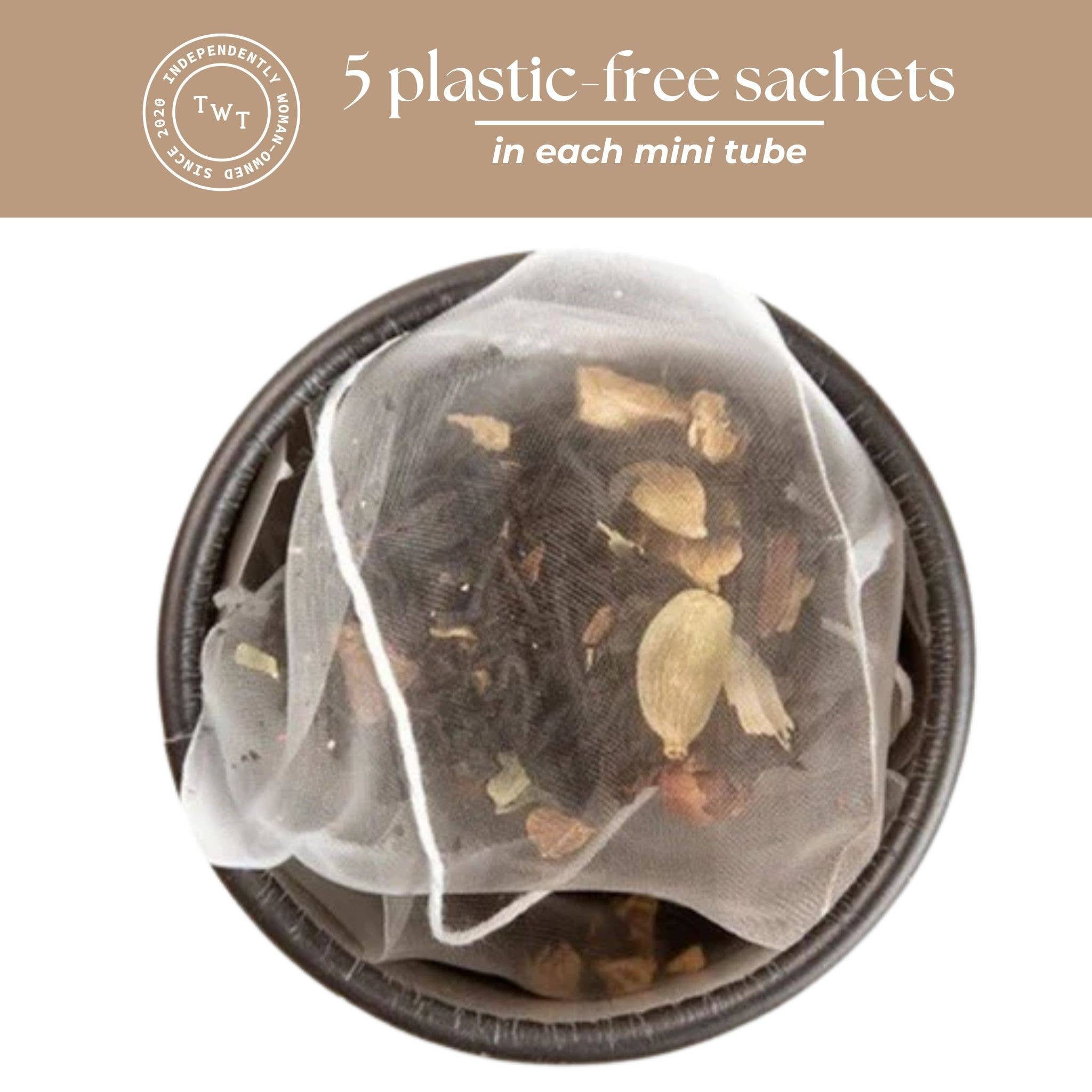 Tea With Tae Bombay Masala Chai Black Tea Mini Tea Tube Gift (5 tea bags)