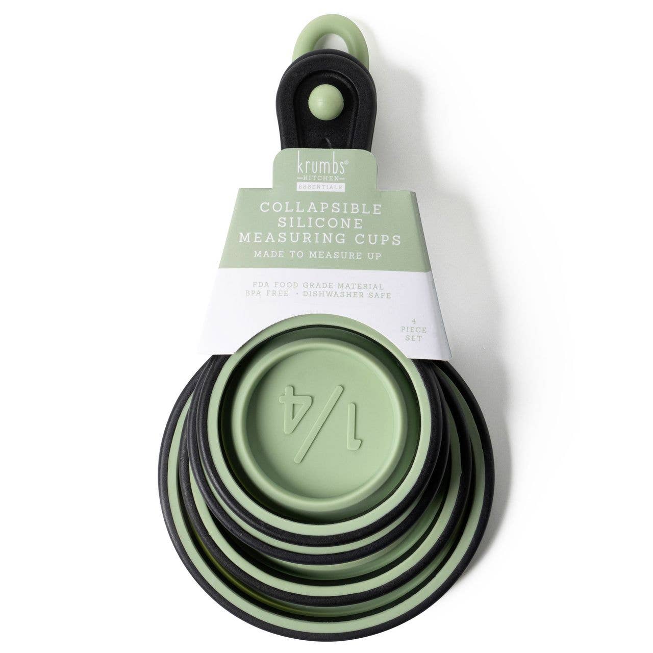 Krumbs Kitchen Silicone Collapsible Measuring Cups 4pcs Set