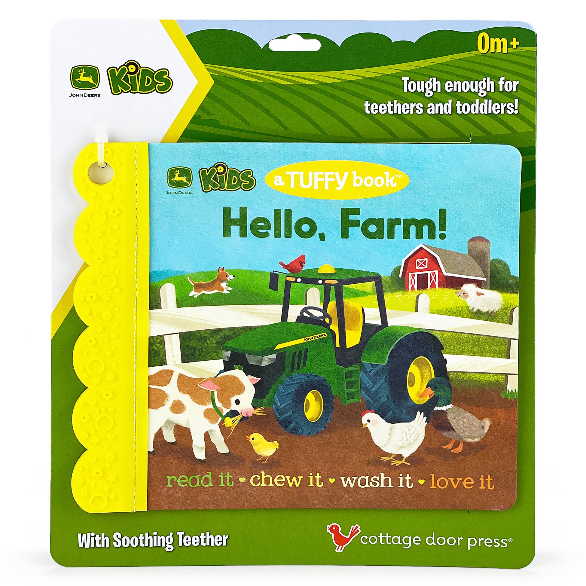 John Deere Kids: Hello, Farm! – Tuffy Teether Indestructible Book