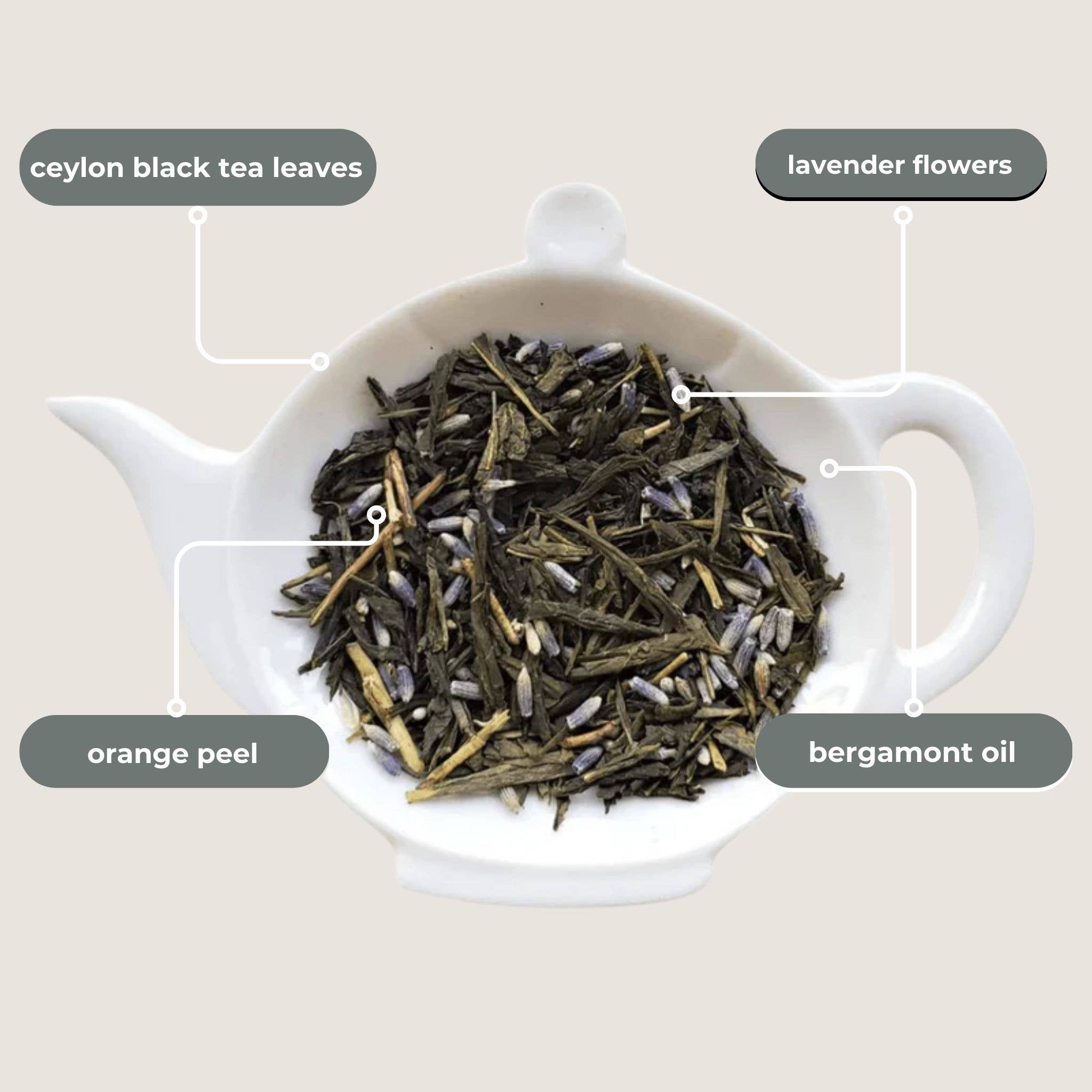 Tea With Tae Lavender Earl Grey Black Tea Mini Tea Tube Gift (5 tea bags)