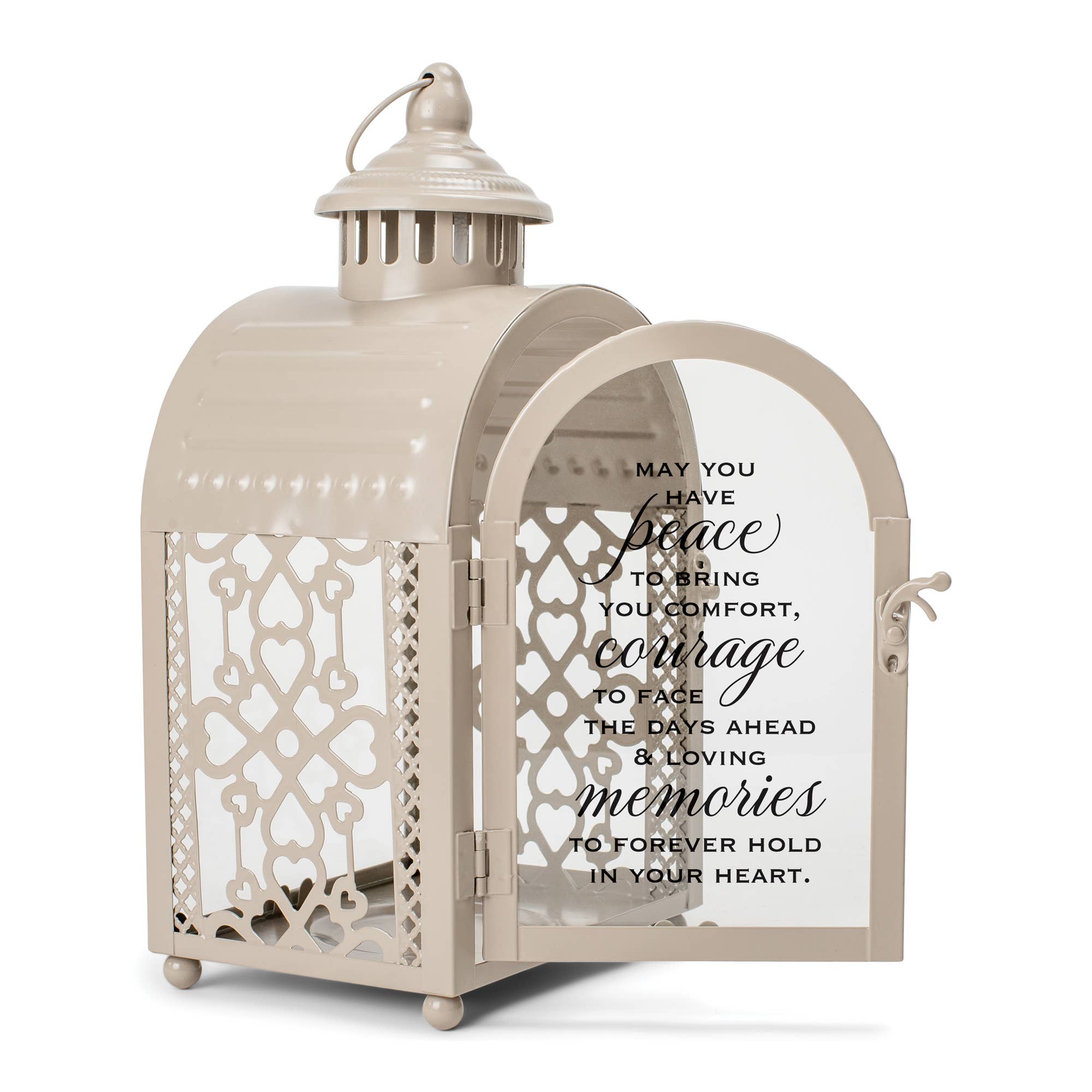 Memorial LED Candle Lantern – “Message of Comfort” Design