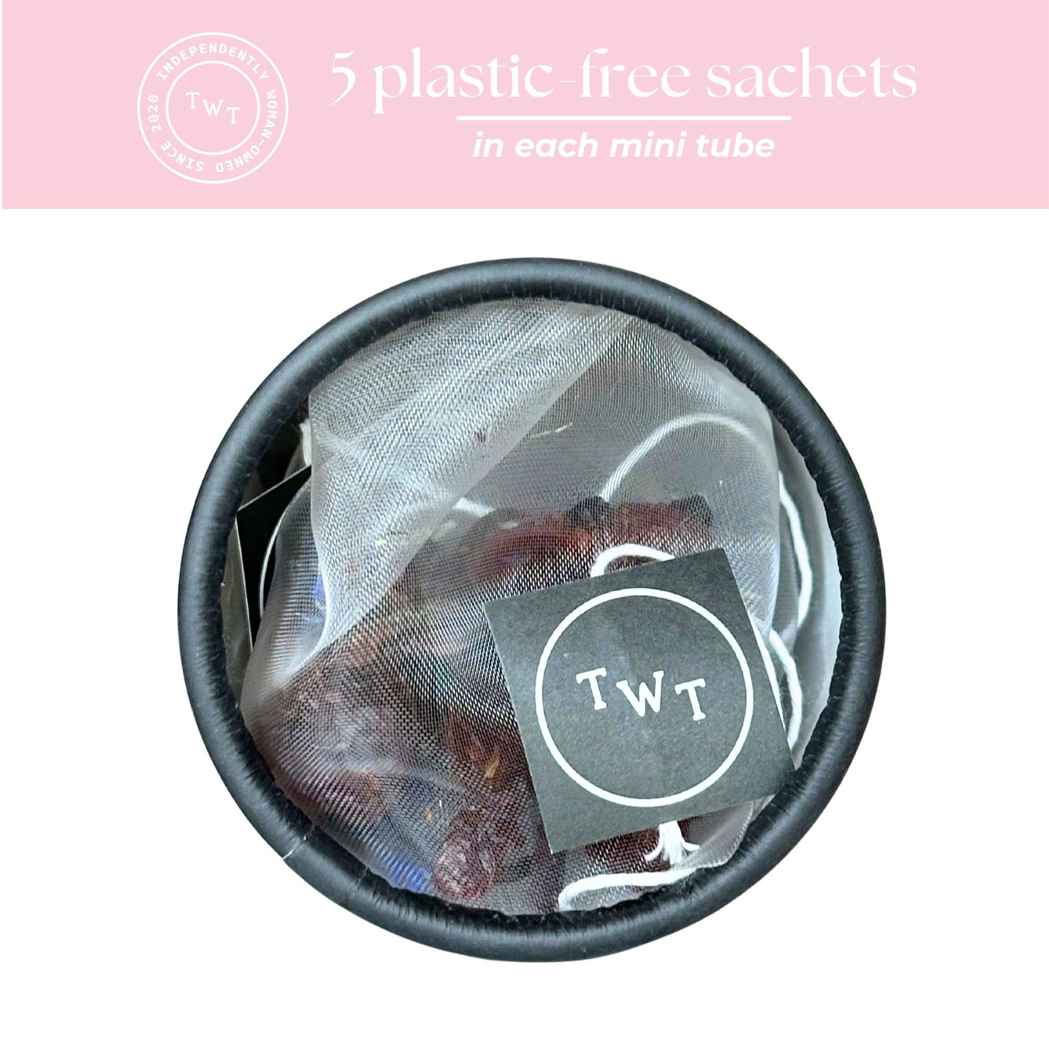 Tea With Tae Hibiscus Rose Herbal Mini Tube Gift (5 Tea Bags)