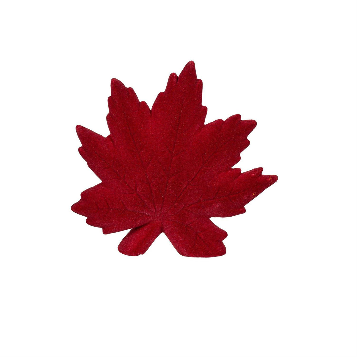 Maple Leaf Flocked Ceramic Table Décor – 2 Colors