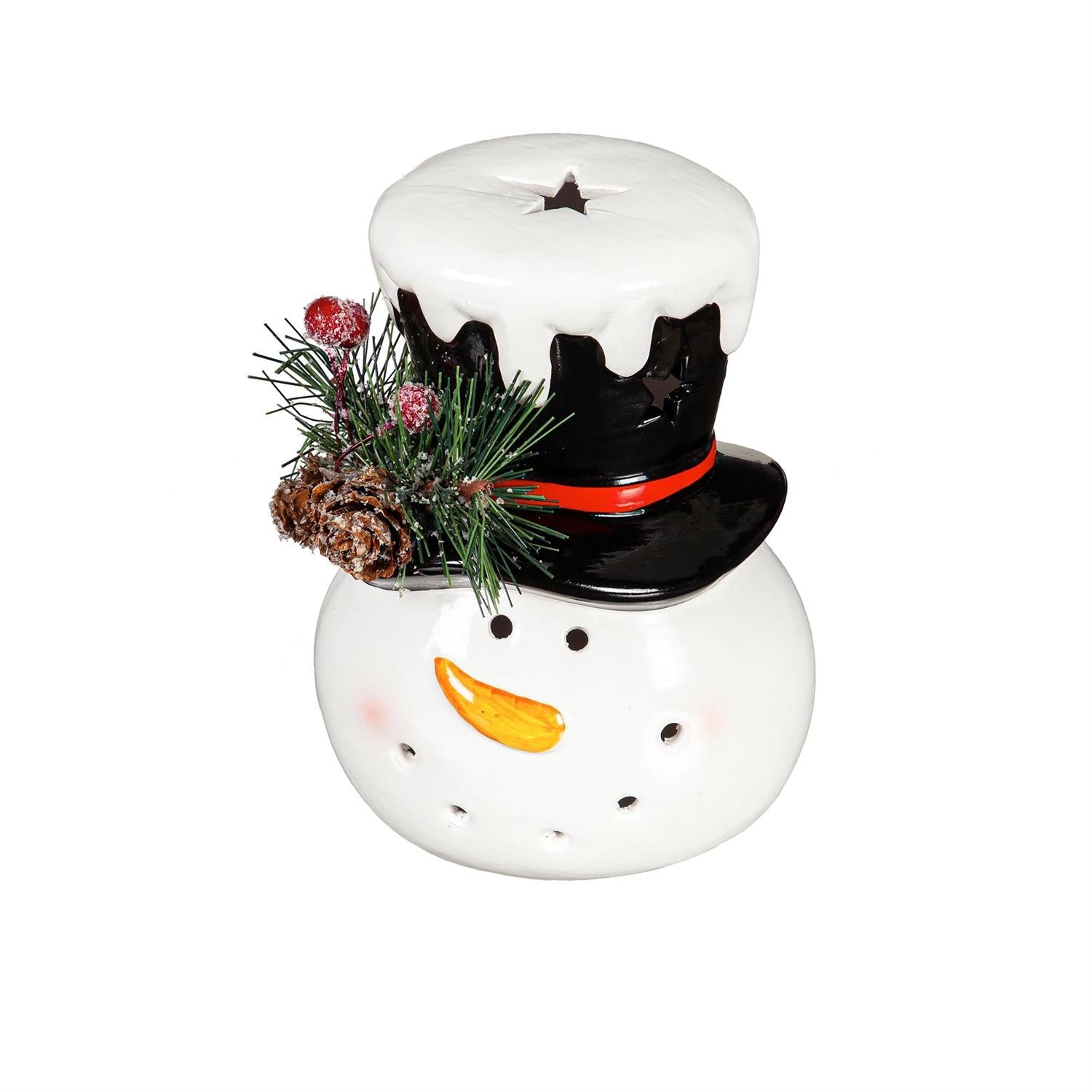 Joyful Traditions LED Snowman Head Table Décor – 2 Styles Available