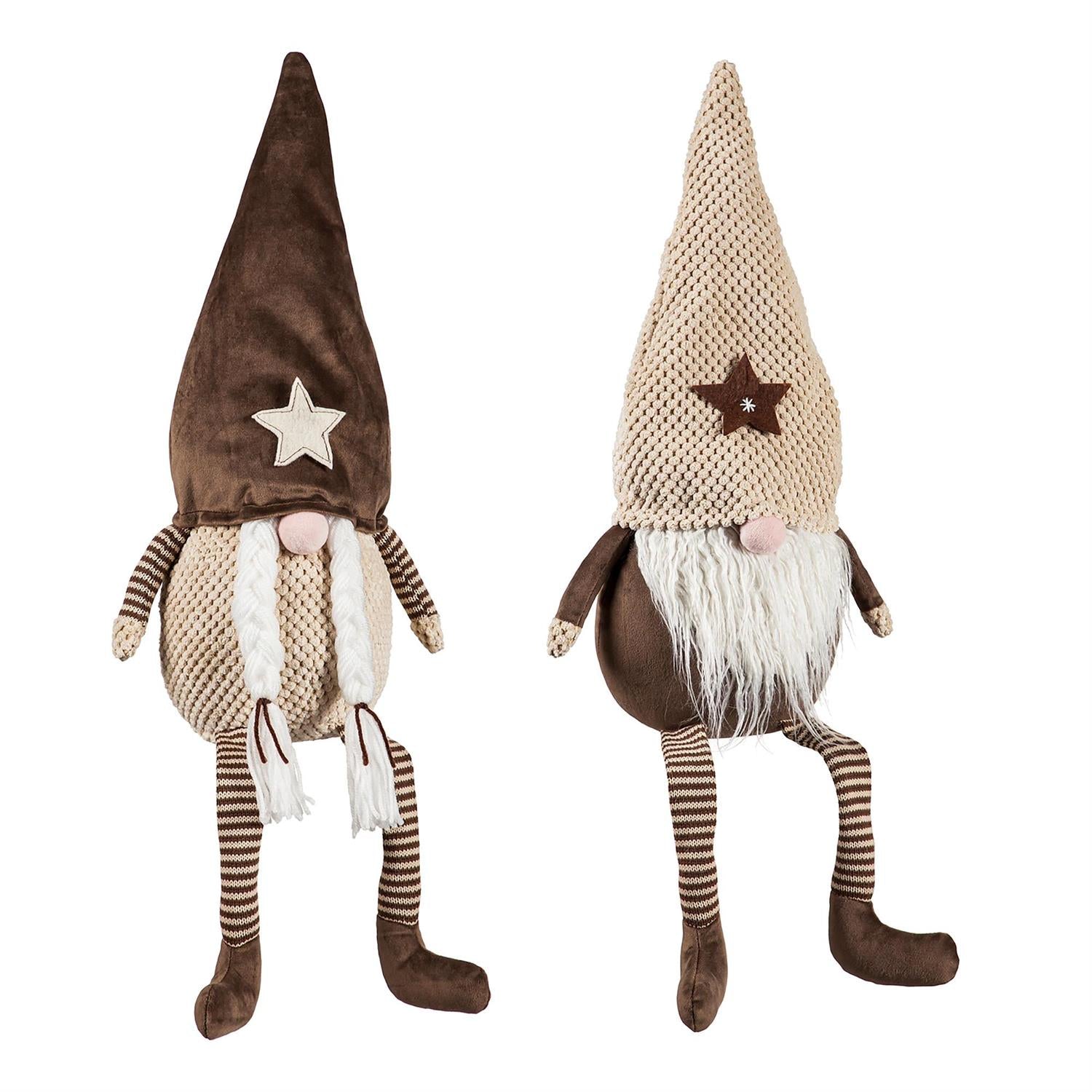 Woodland Storybook Fabric Gnome with Star Hat – 2 Styles to Choose From