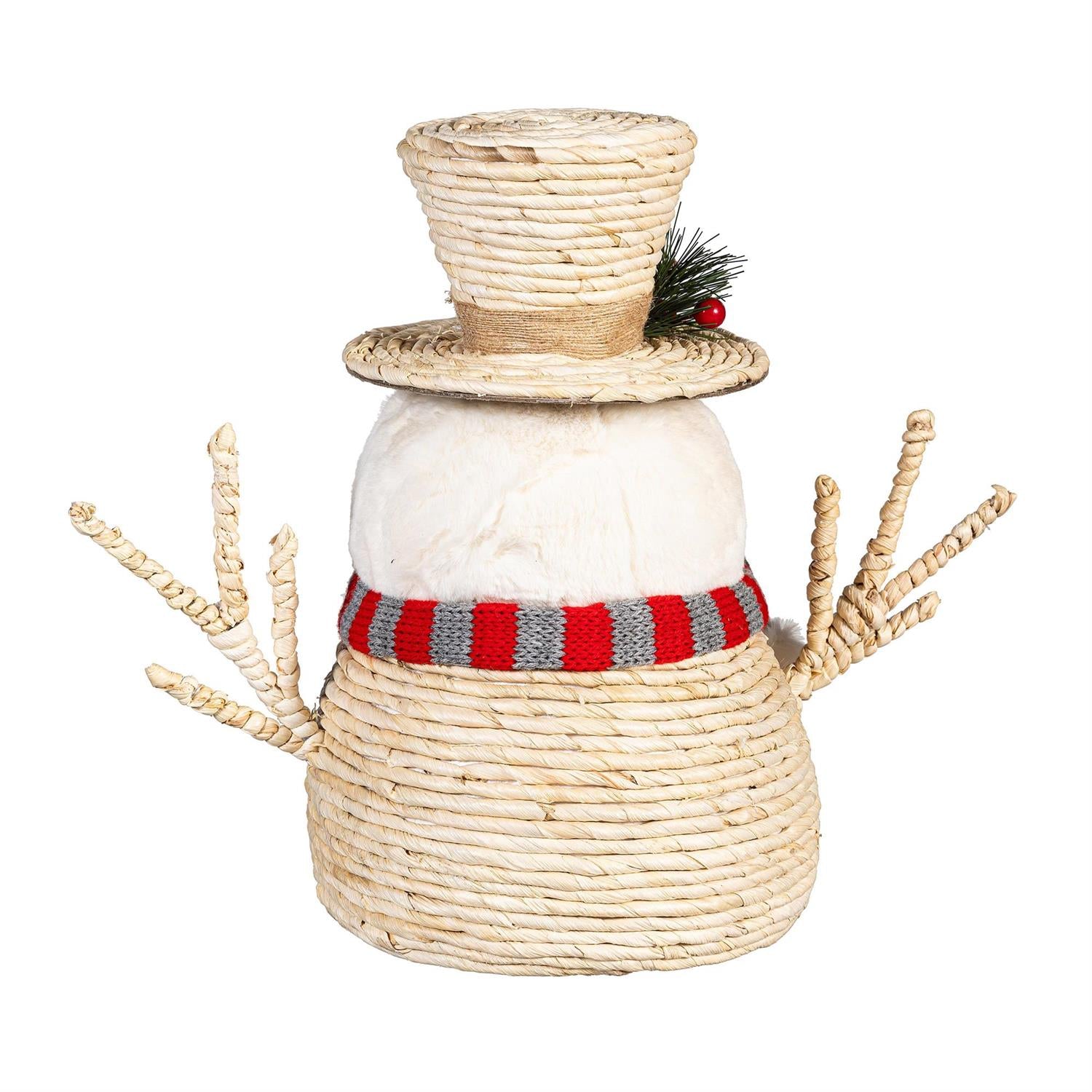 Woodland Storybook Snowman Decor – Set of 2