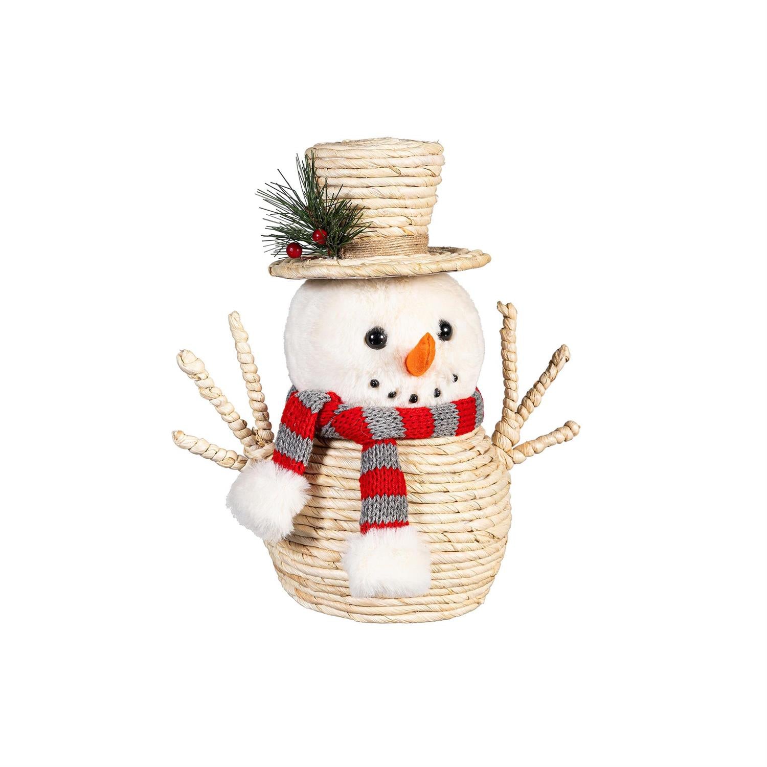 Woodland Storybook Snowman Decor – Set of 2
