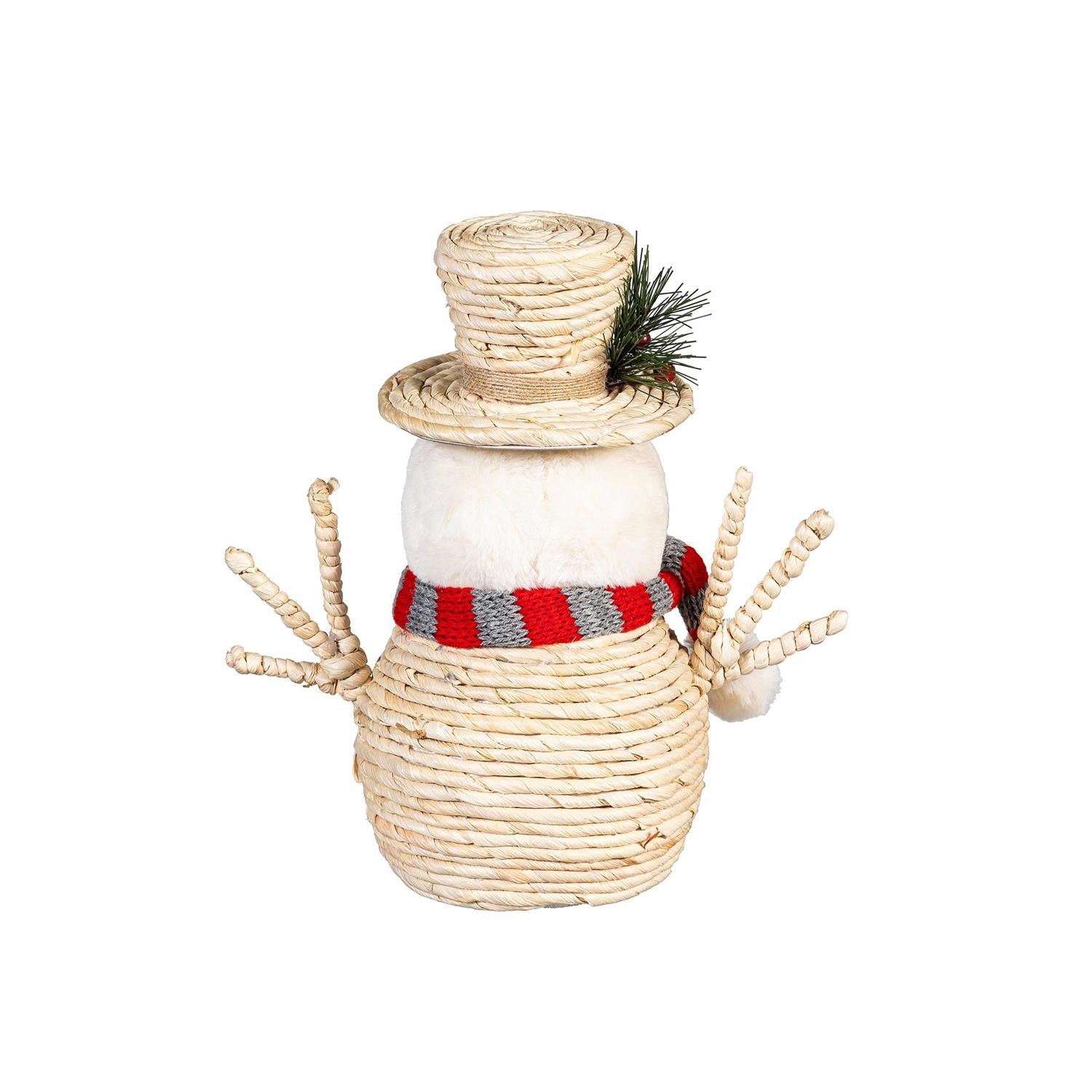 Woodland Storybook Snowman Decor – Set of 2