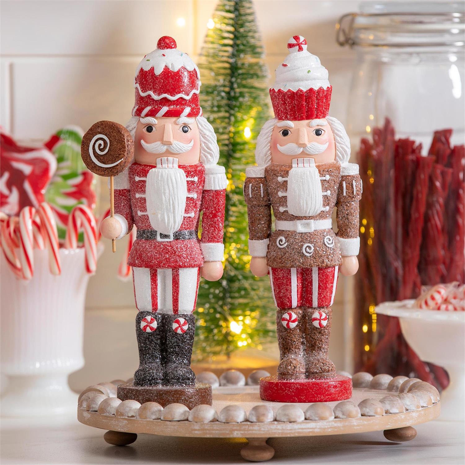 Baking Spirits Bright Gingerbread Nutcracker Table Décor – 2 Styles to Choose From