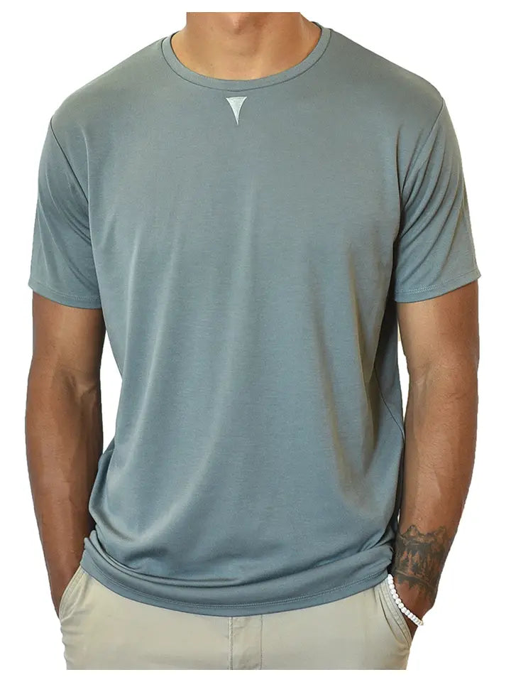 Short Sleeve Crew Collar