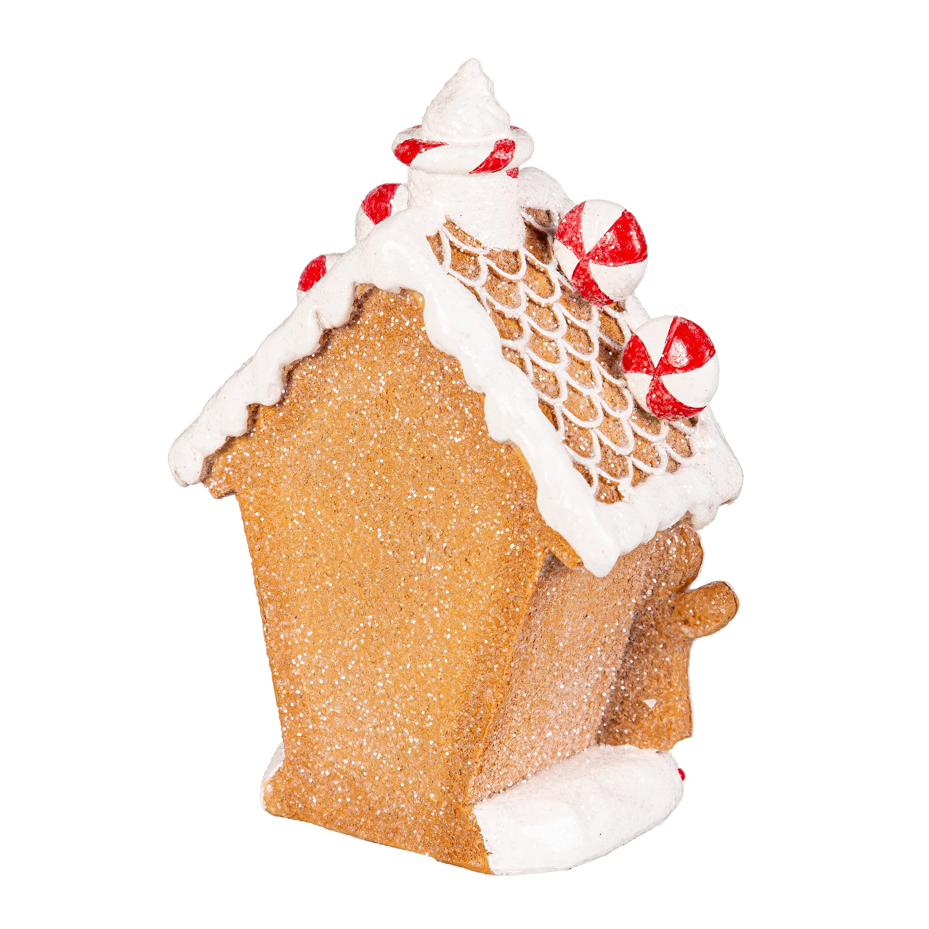 Baking Spirits Bright LED Table Decor Resin Gingerbread House