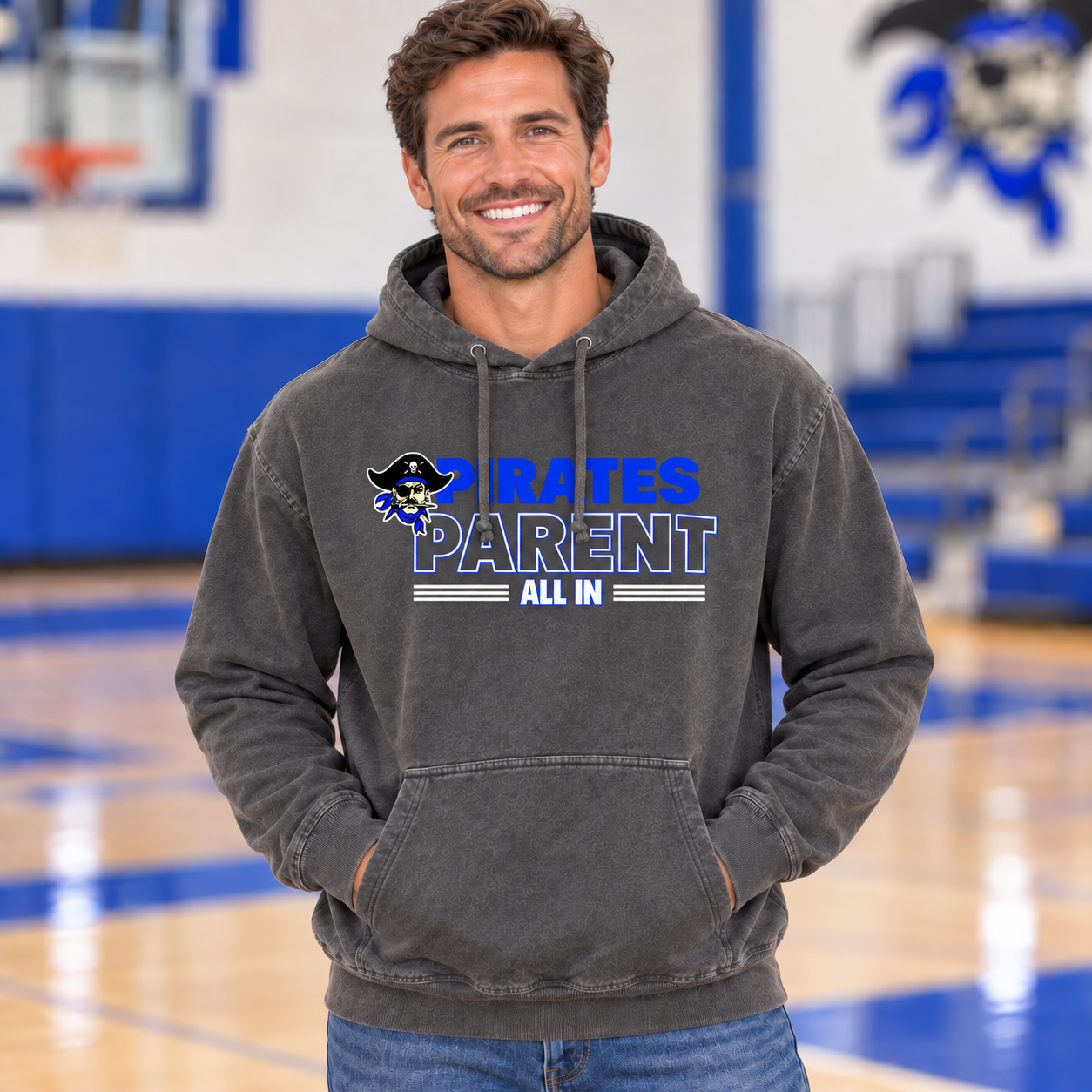 Pirates Parent All In | Comfort Colors Pepper T-Shirt & Hoodie