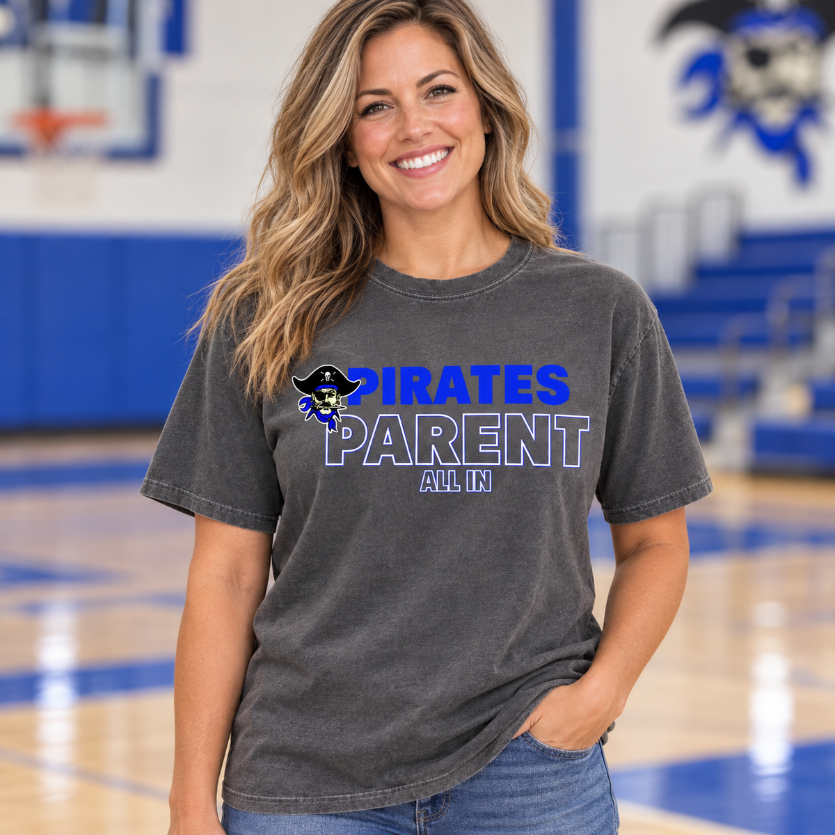 Pirates Parent All In | Comfort Colors Pepper T-Shirt & Hoodie