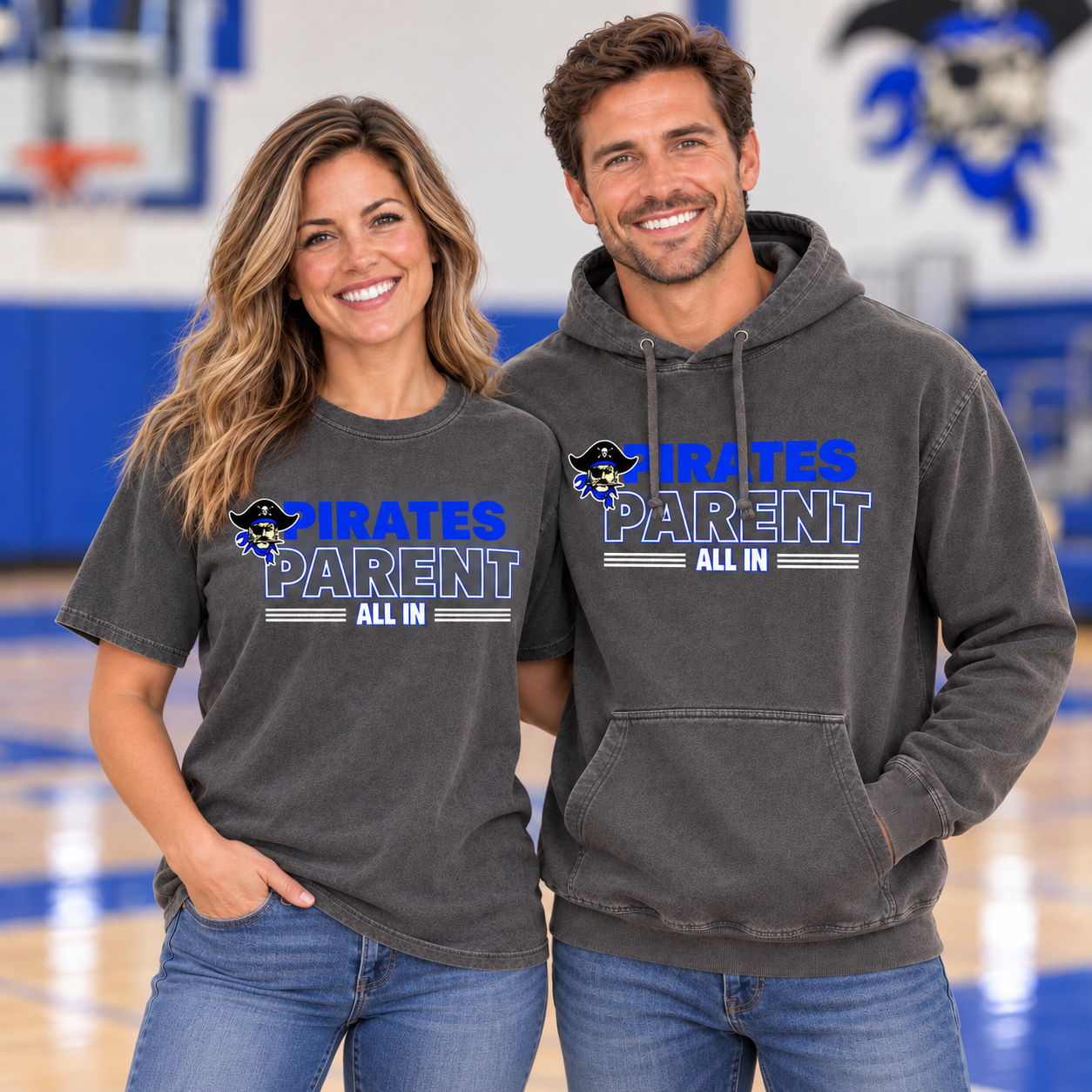 Pirates Parent All In | Comfort Colors Pepper T-Shirt & Hoodie