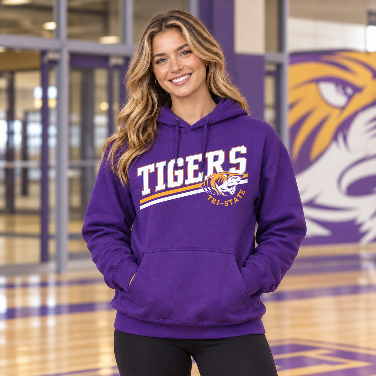 Tri-State Tigers – Tigers Slash | District T-Shirt & Hoodie