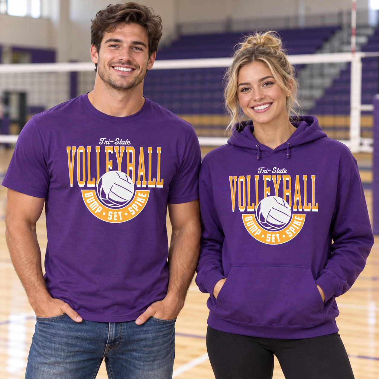 Tri-State Tigers – Bump Set Spike | District T-Shirt & Hoodie