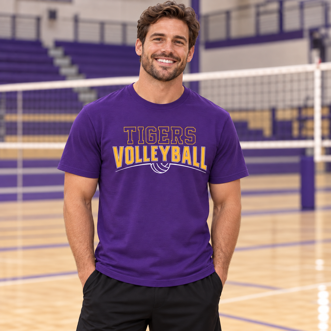Tri-State Tigers – Tigers Volleyball Curve | District T-Shirt & Hoodie