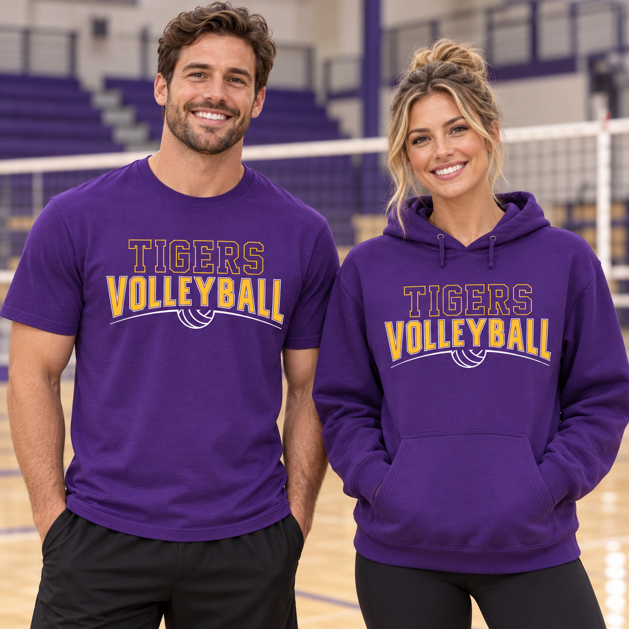 Tri-State Tigers – Tigers Volleyball Curve | District T-Shirt & Hoodie