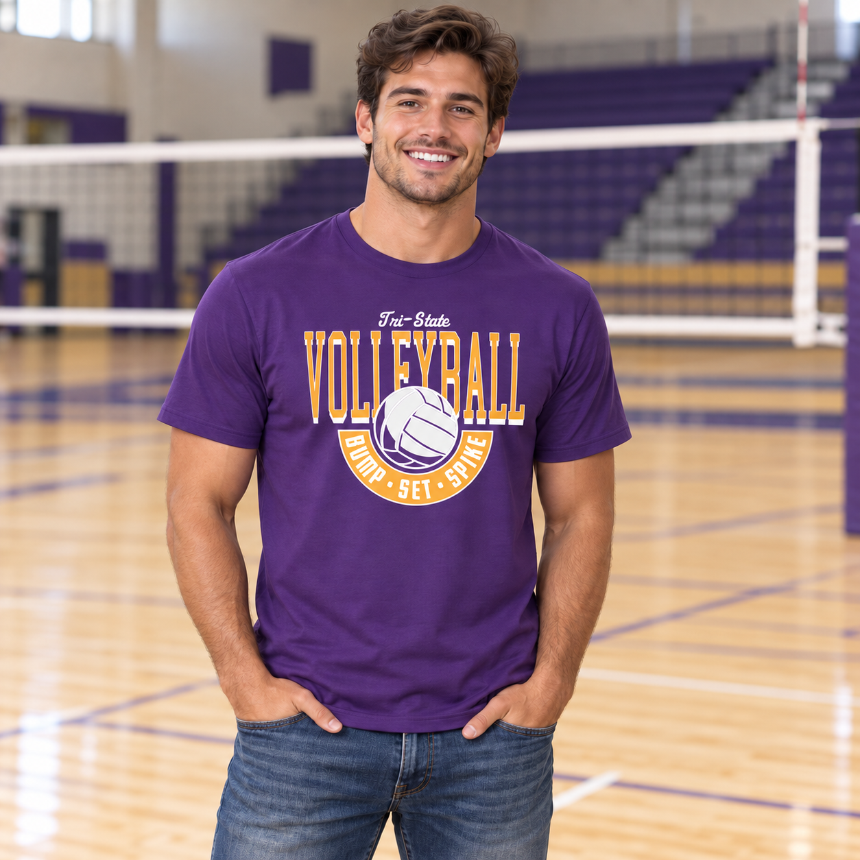 Tri-State Tigers – Bump Set Spike | District T-Shirt & Hoodie