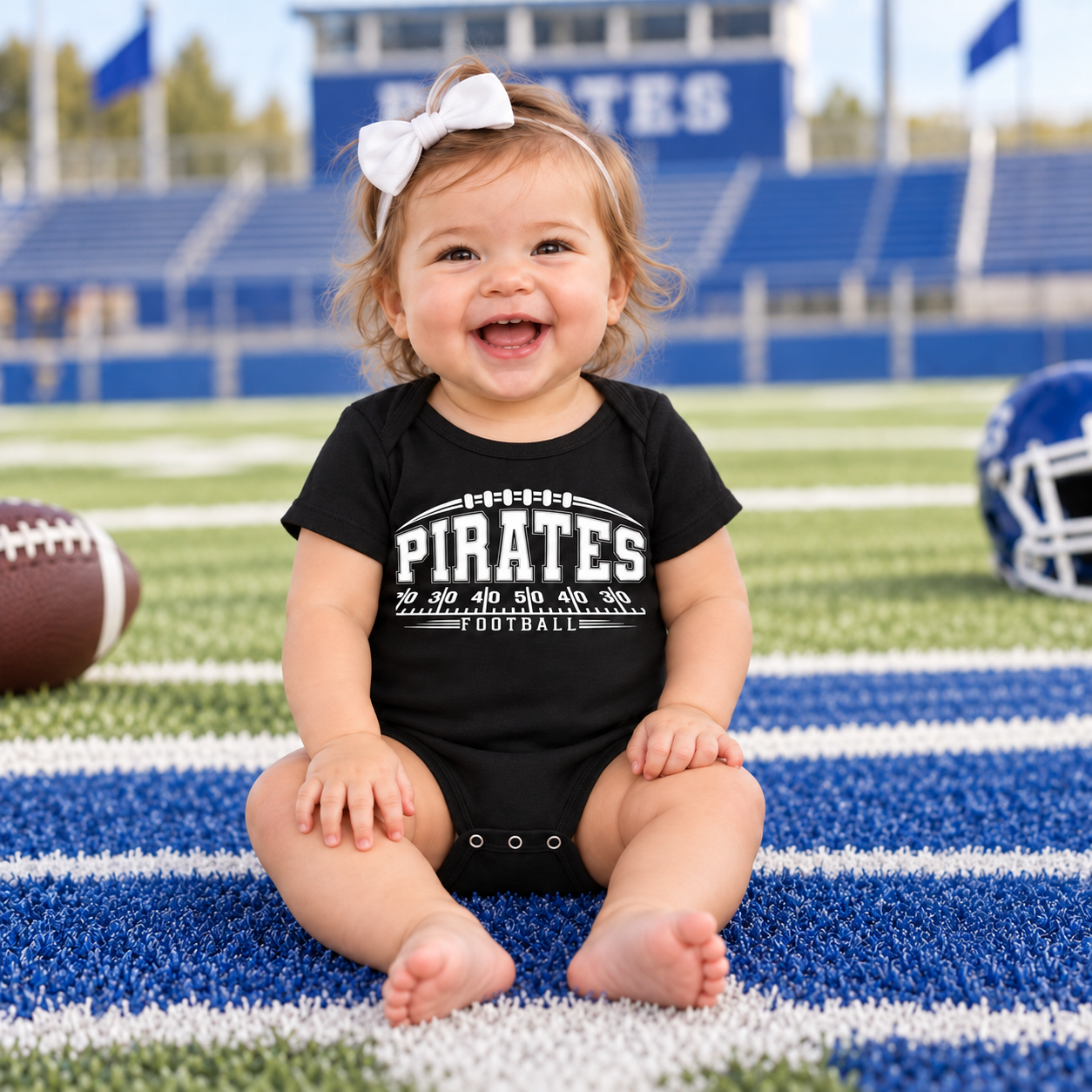 Hankinson Pirates – Pirate Pride Yard Line | Infant Onesie