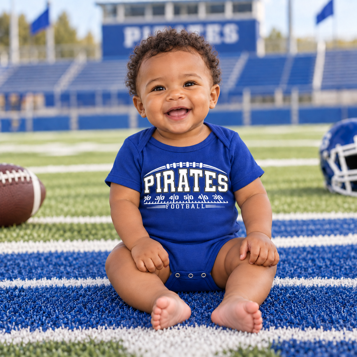 Hankinson Pirates – Pirate Pride Yard Line | Infant Onesie