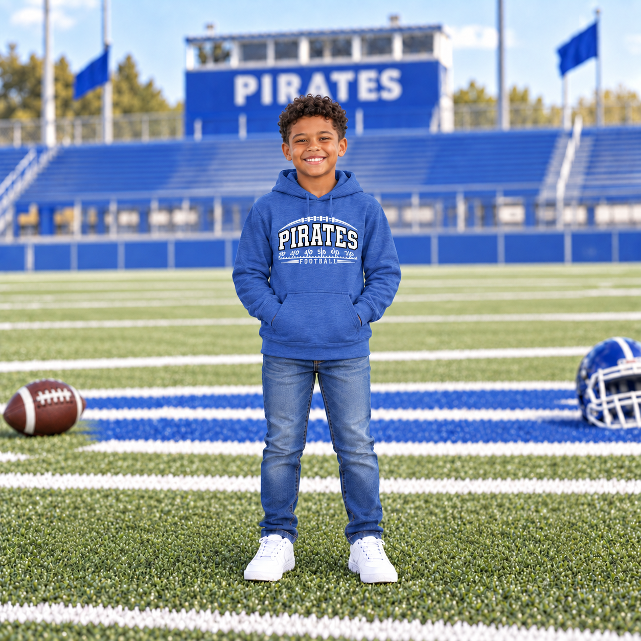 Hankinson Pirates – Pirate Pride Yard Line | District Youth T-Shirt & Hoodie