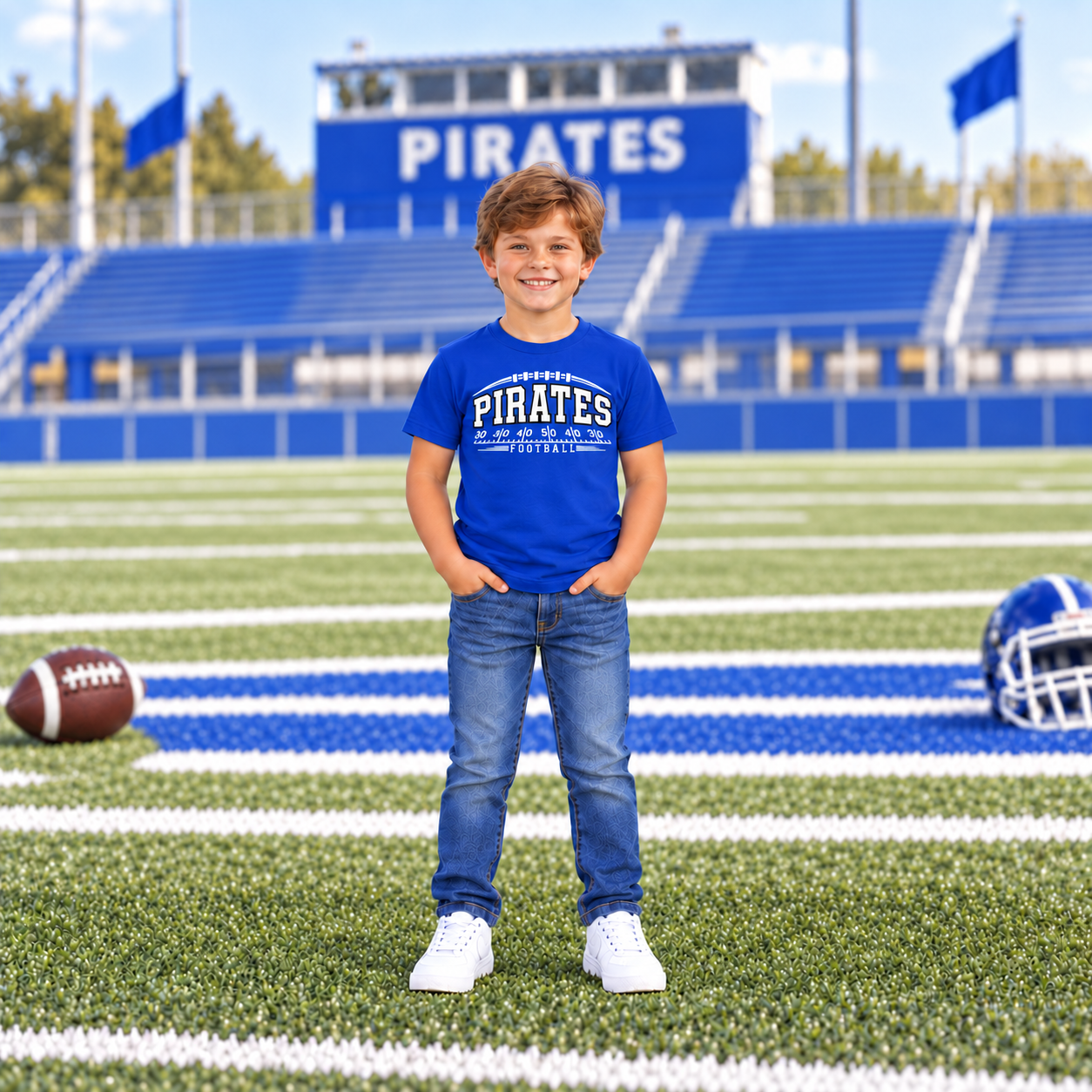 Hankinson Pirates – Pirate Pride Yard Line | District Youth T-Shirt & Hoodie
