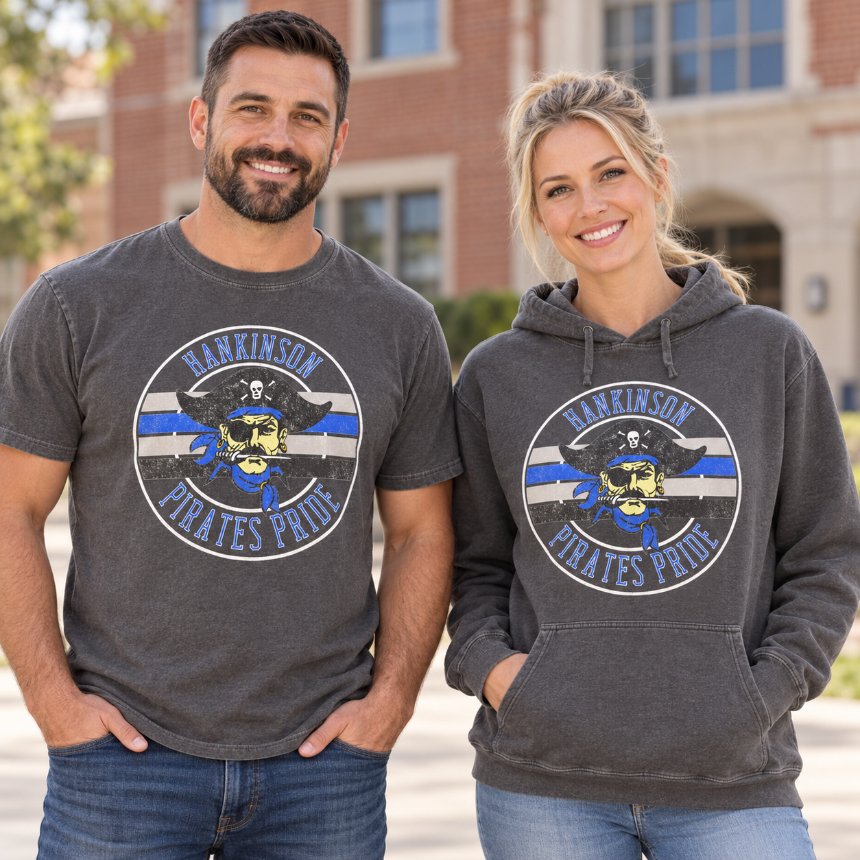 Round Pride | Hankinson Pirates Comfort Colors T-Shirt & Hoodie