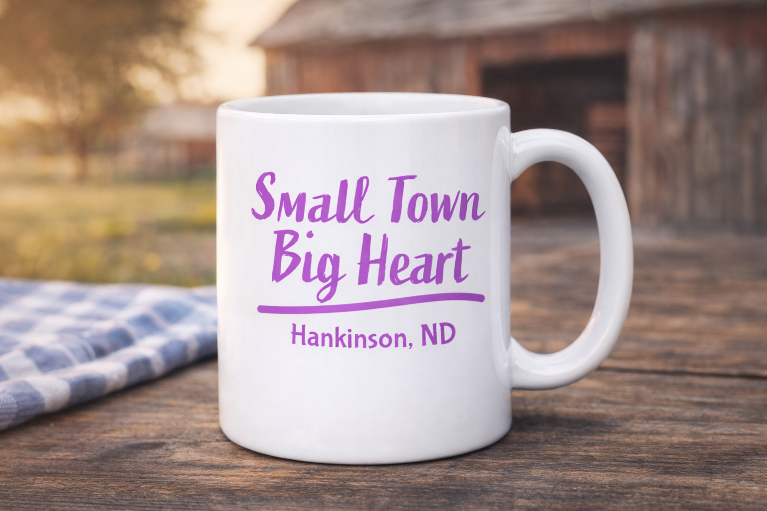 Small Town Big Heart – Hankinson, ND Coffee Mug (11 oz)