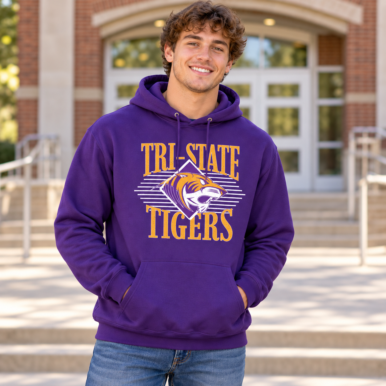 Tri-State Tigers Vintage Spirit | District T-Shirt & Hoodie