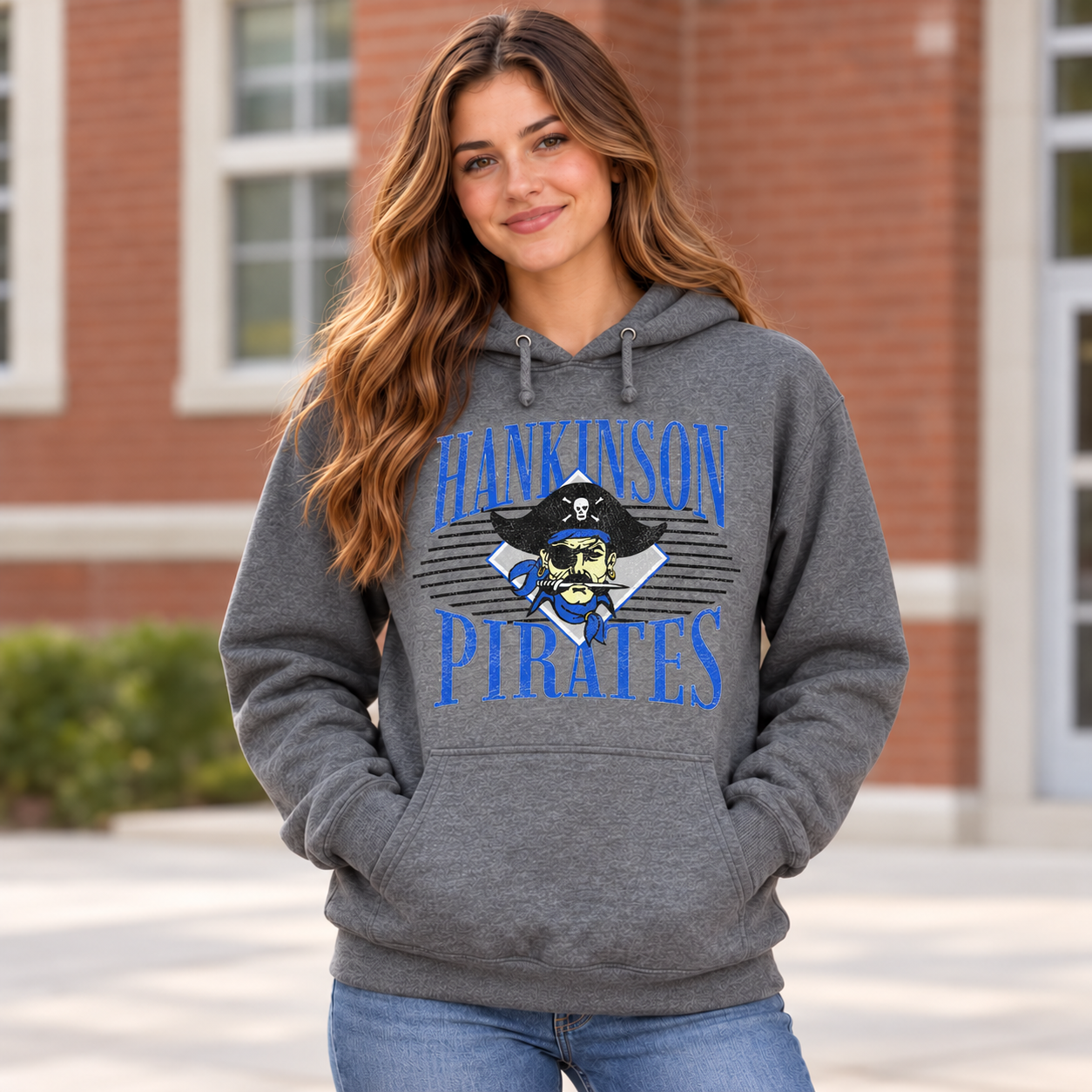 Pirates Full Distressed | Next Level T-Shirt, Crewneck & Hoodie