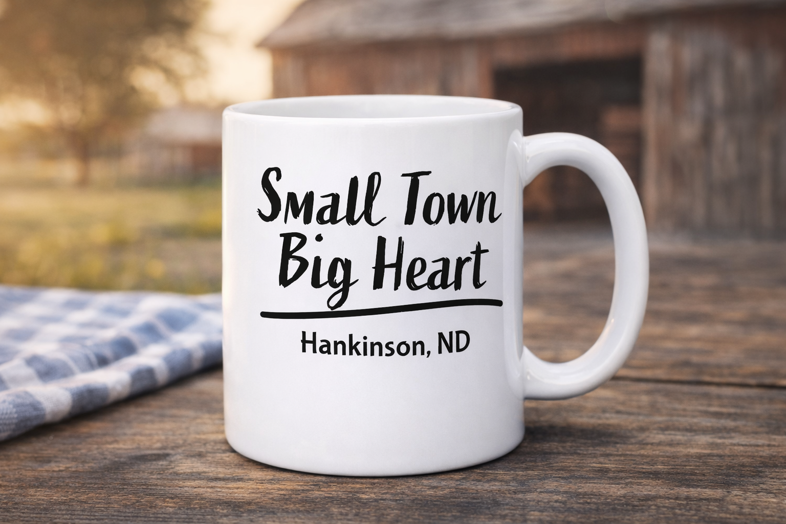 Small Town Big Heart – Hankinson, ND Coffee Mug (11 oz)