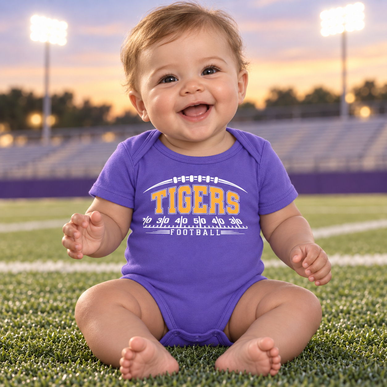 Tri-State Tigers – Tigers Pride Yard Line | Infant Onesie