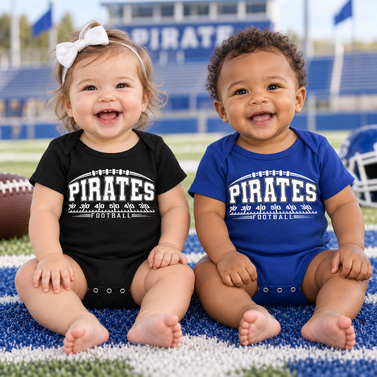 Hankinson Pirates – Pirate Pride Yard Line | Infant Onesie