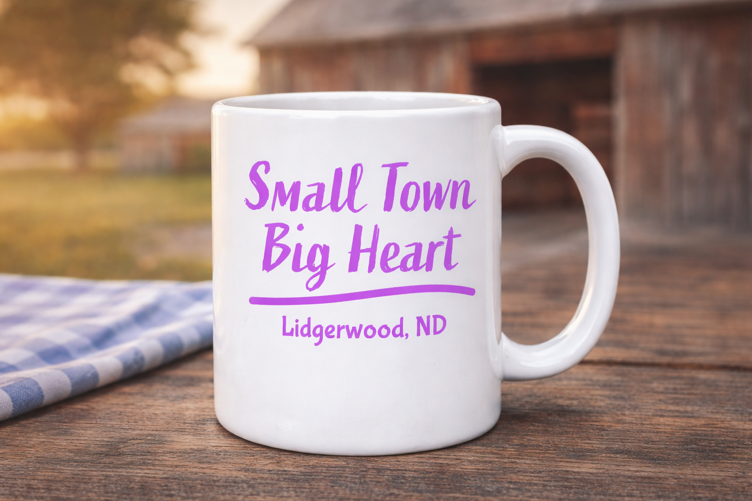 Small Town Big Heart – Lidgerwood, ND Coffee Mug (11 oz)
