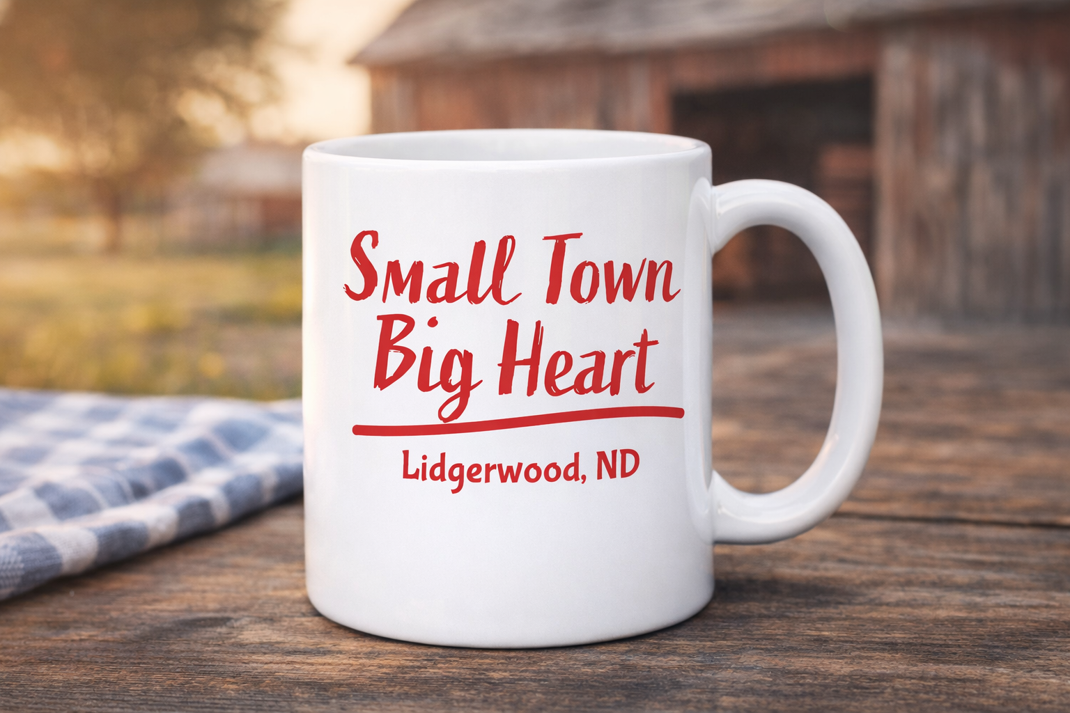 Small Town Big Heart – Lidgerwood, ND Coffee Mug (11 oz)