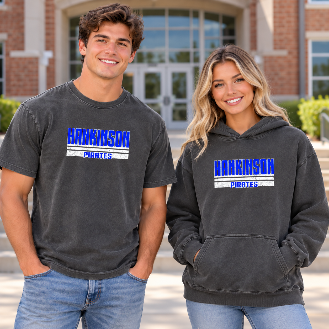 Pirates Distressed | Comfort Colors Pepper T-Shirt & Hoodie