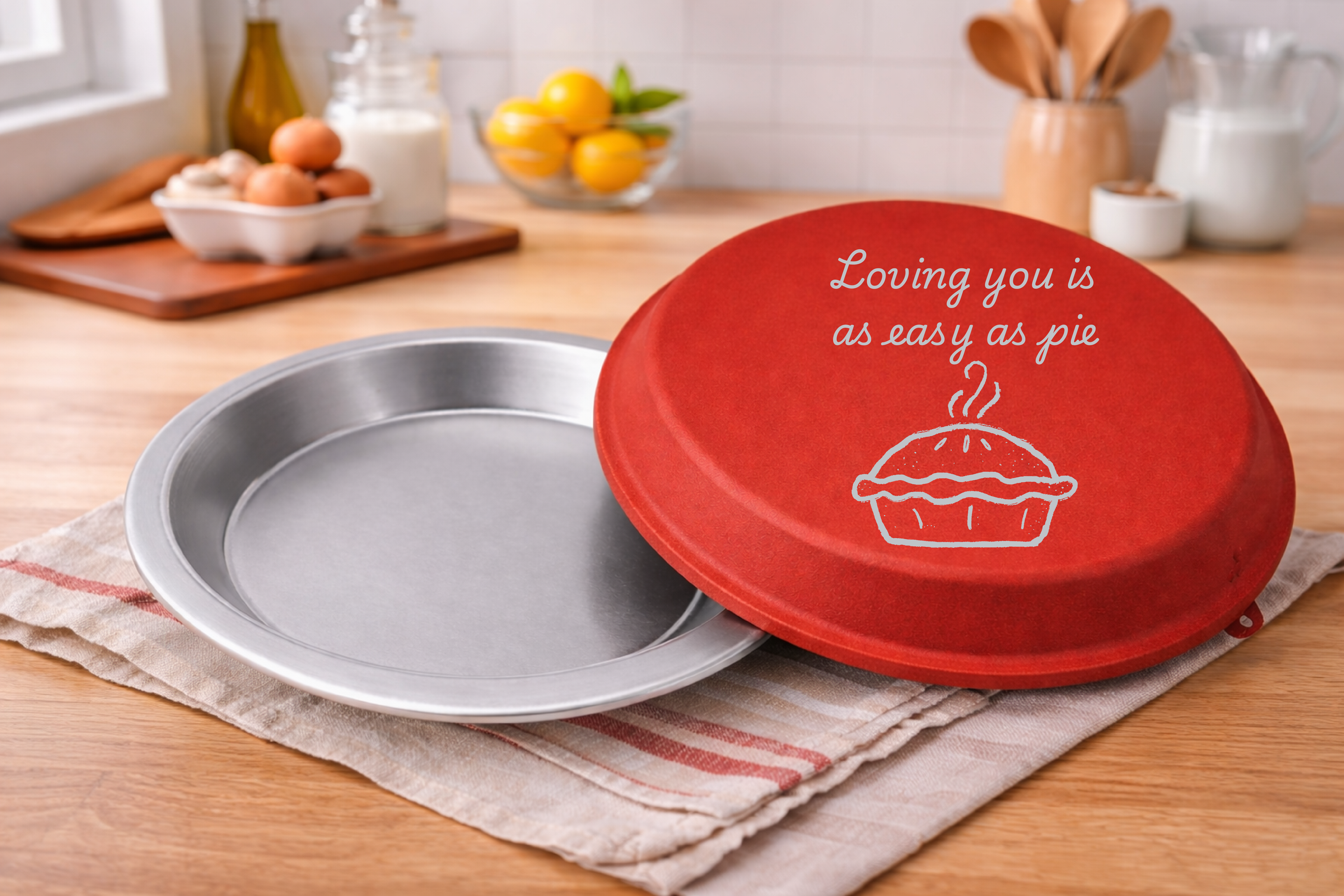 Loving You Is As Easy As Pie Engraved Pie Pan